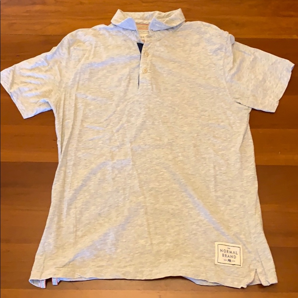 Gray Normal Brand Polo